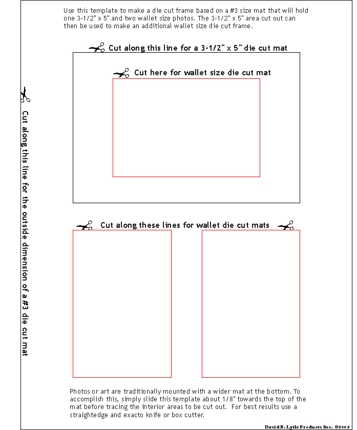 FREE printable mats for new Mat-N-Frame by LYTLE